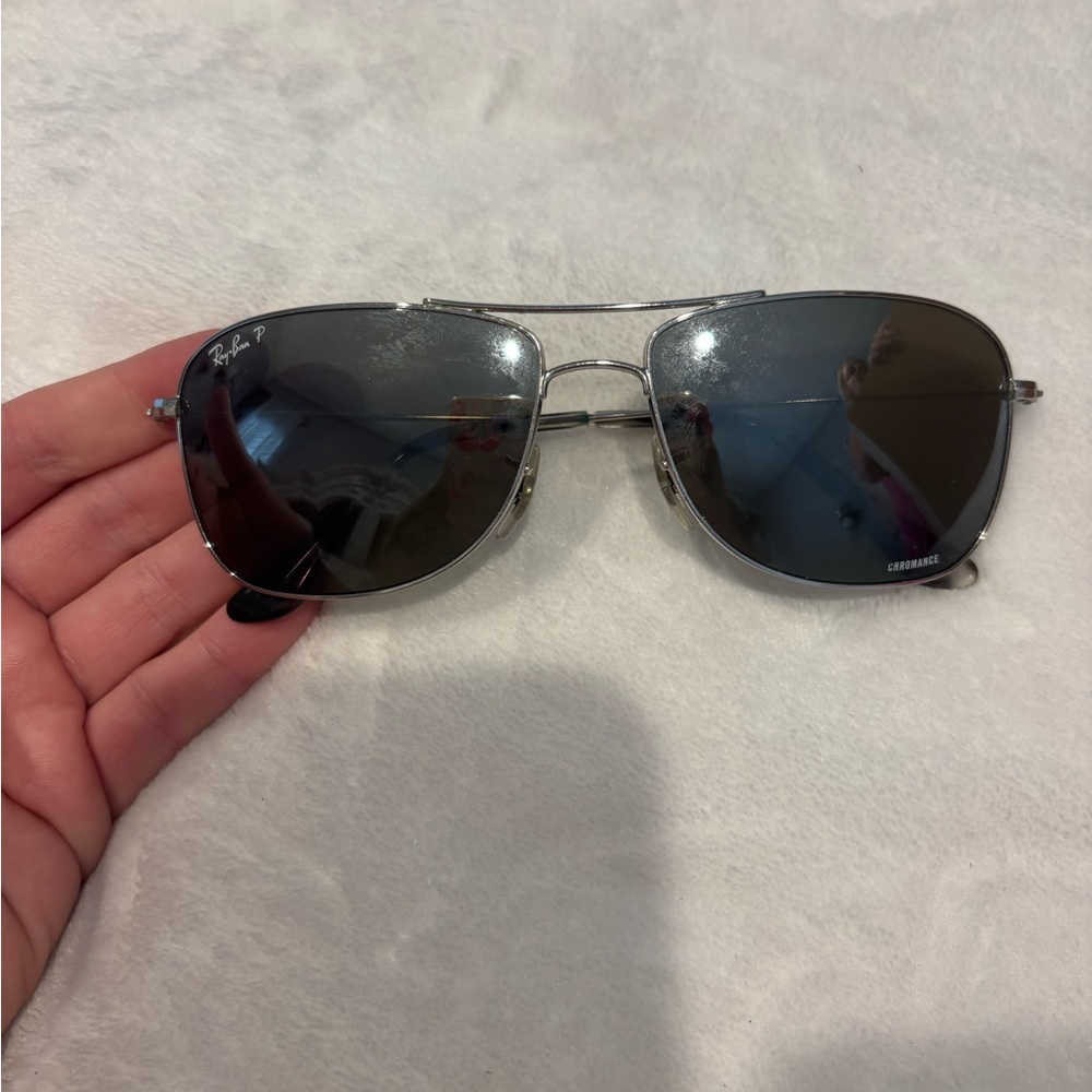 Ray-Ban Chrome Aviator Sunglasses